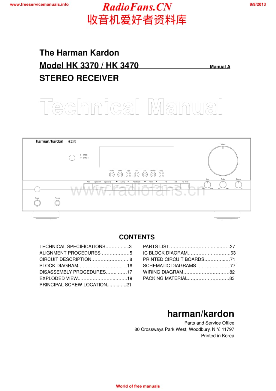 HarmanKardon-3470-rec-sm维修电路原理图.pdf_第1页