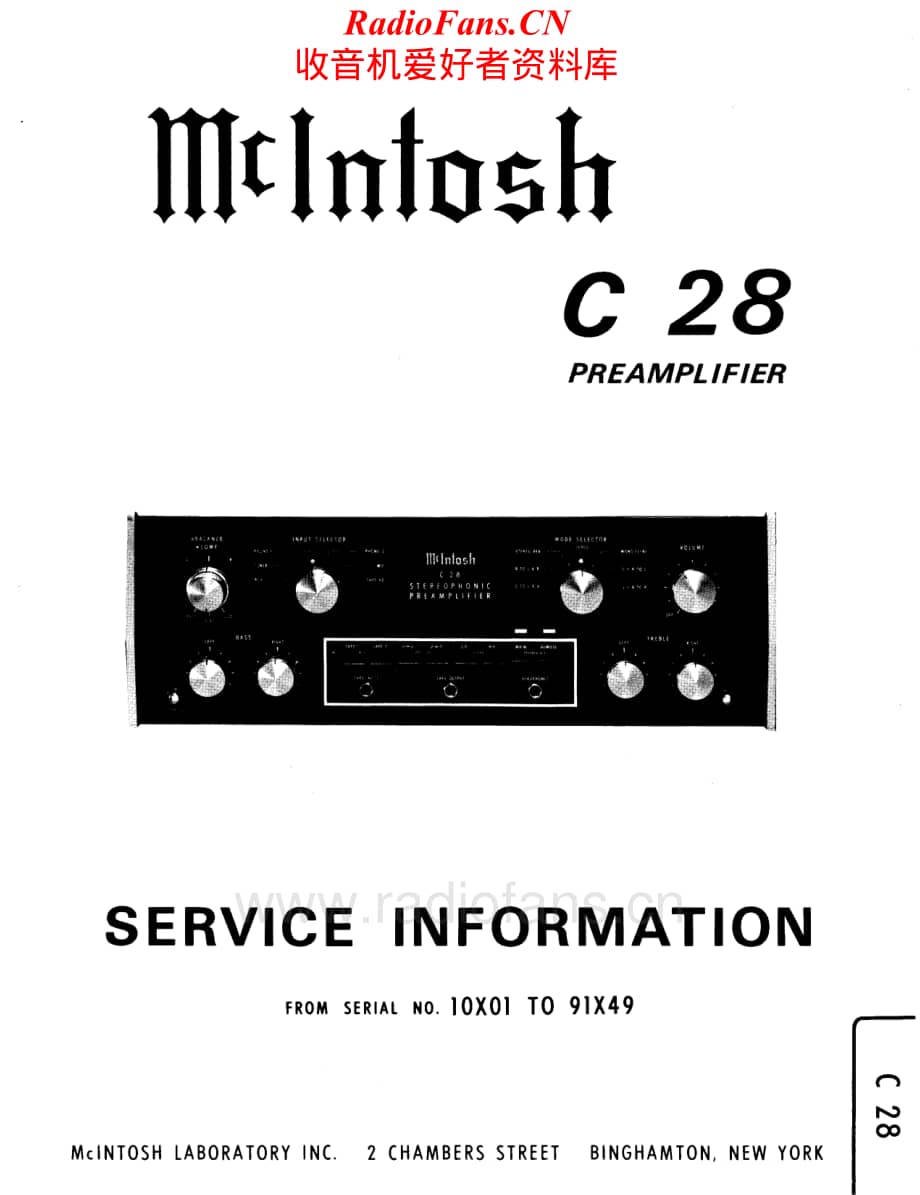 McIntosh-C28early-pre-sch维修电路原理图.pdf_第1页