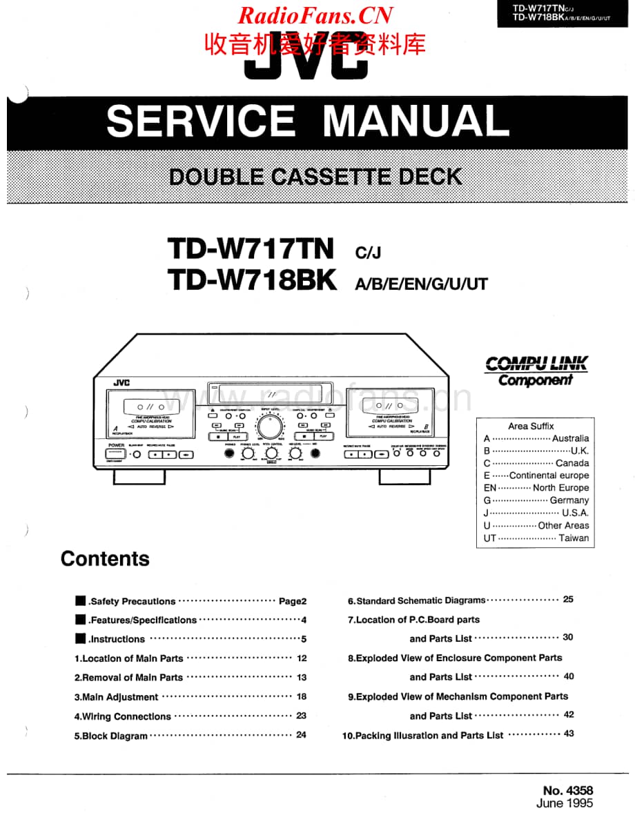 JVC-TDW718BK-tape-sm维修电路原理图.pdf_第1页