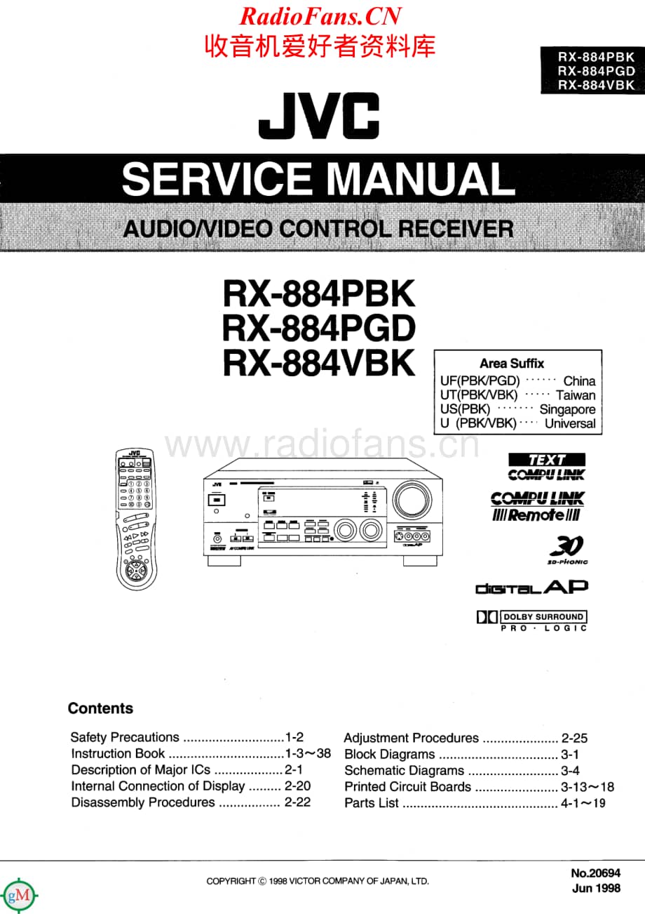 JVC-RX884PGD-avr-sm维修电路原理图.pdf_第1页