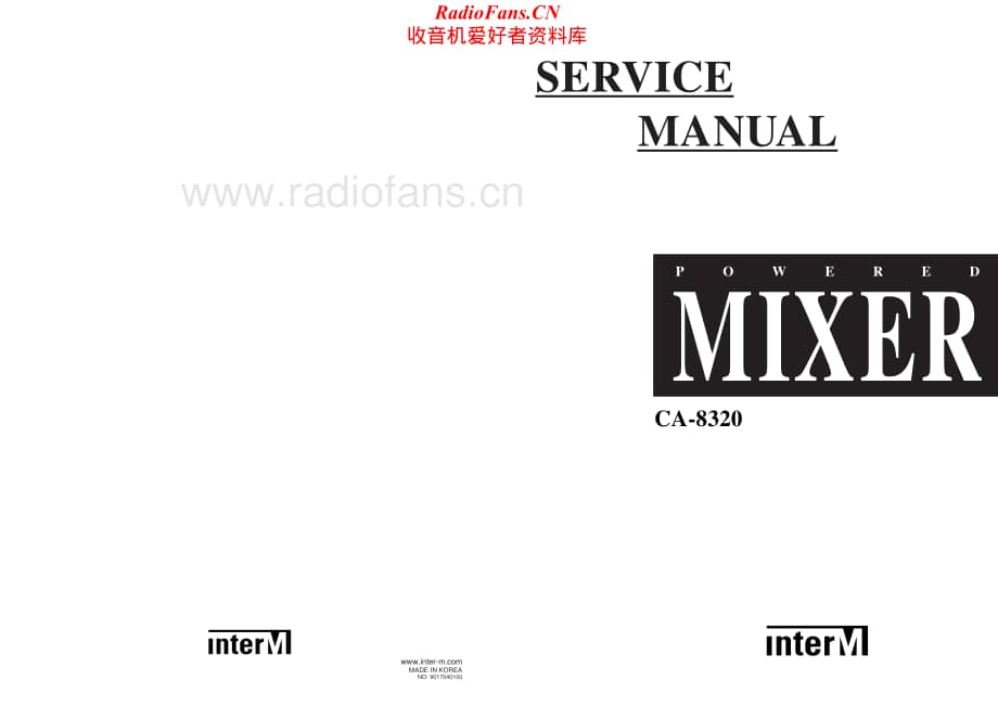 InterM-CA8320-mix-sm维修电路原理图.pdf_第1页