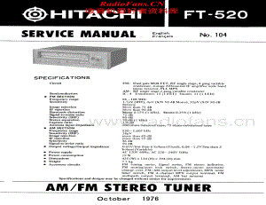 Hitachi-FT520-tun-sm维修电路原理图.pdf