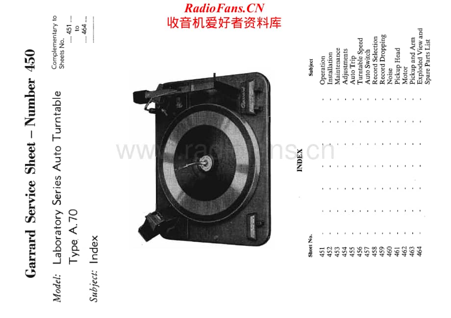 Garrard-A70-tt-sm维修电路原理图.pdf_第1页