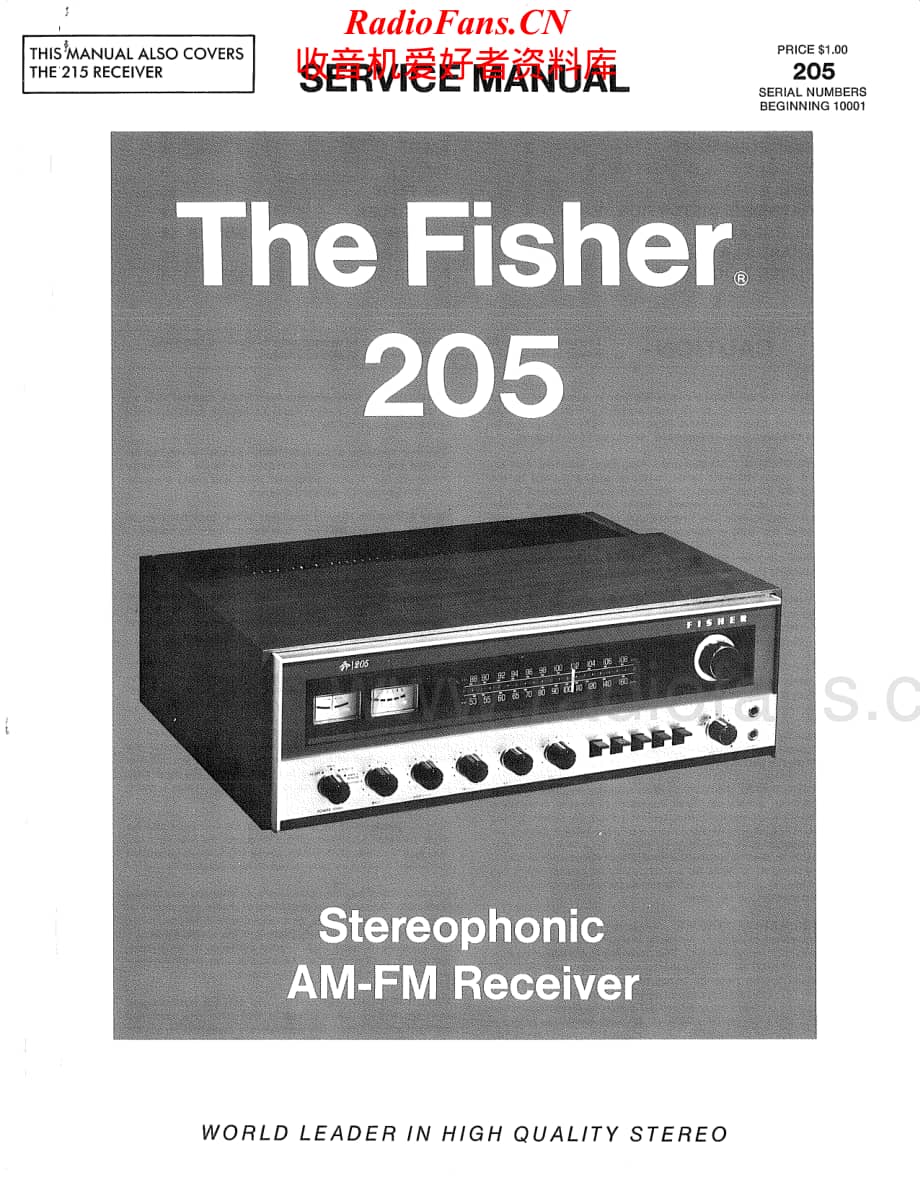 Fisher-205-rec-sm维修电路原理图.pdf_第1页