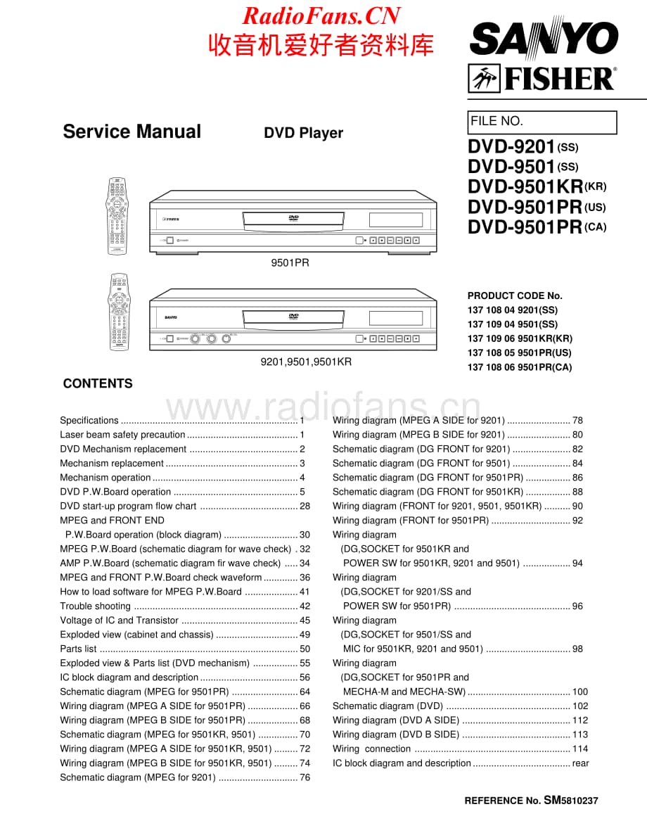 Fisher-DVD9201-dvd-sm维修电路原理图.pdf_第1页