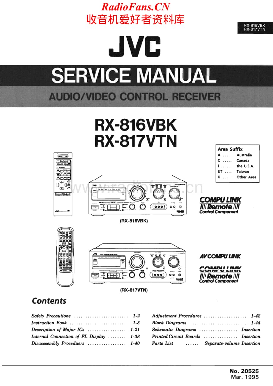 JVC-RX816VBK-avr-sm维修电路原理图.pdf_第1页