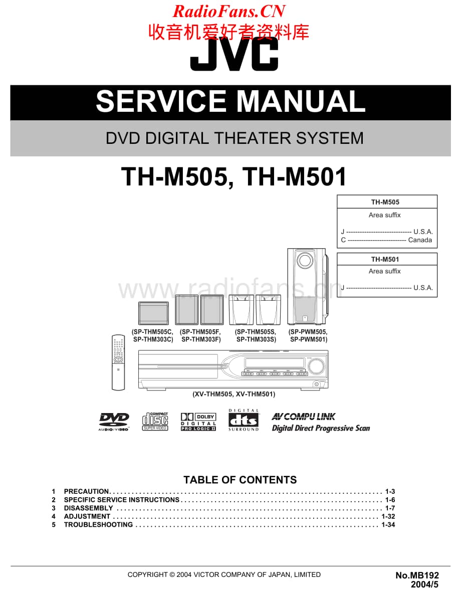 JVC-THM505-ddts-sm维修电路原理图.pdf_第1页