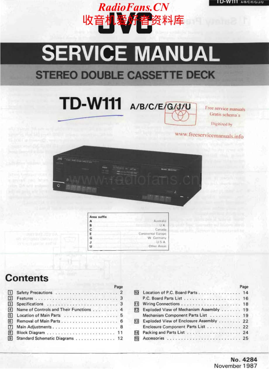 JVC-TDW111-tape-sm维修电路原理图.pdf_第1页