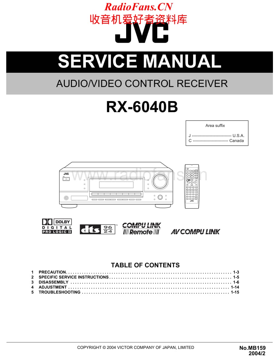 JVC-RX6040B-avr-sm维修电路原理图.pdf_第1页