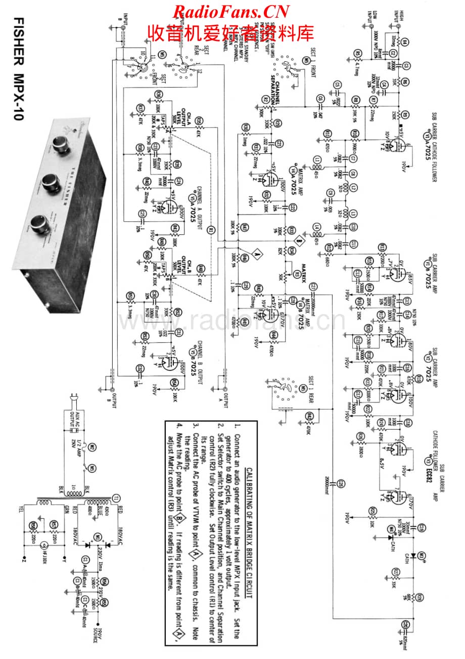 Fisher-MPX10-pre-sch维修电路原理图.pdf_第1页