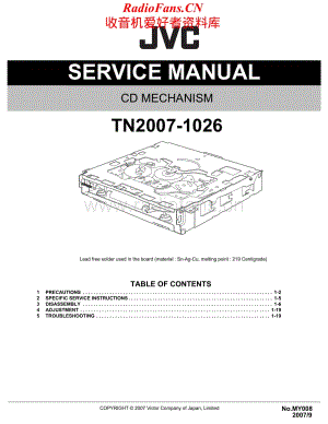 JVC-TN2006.1026-cd-sm维修电路原理图.pdf