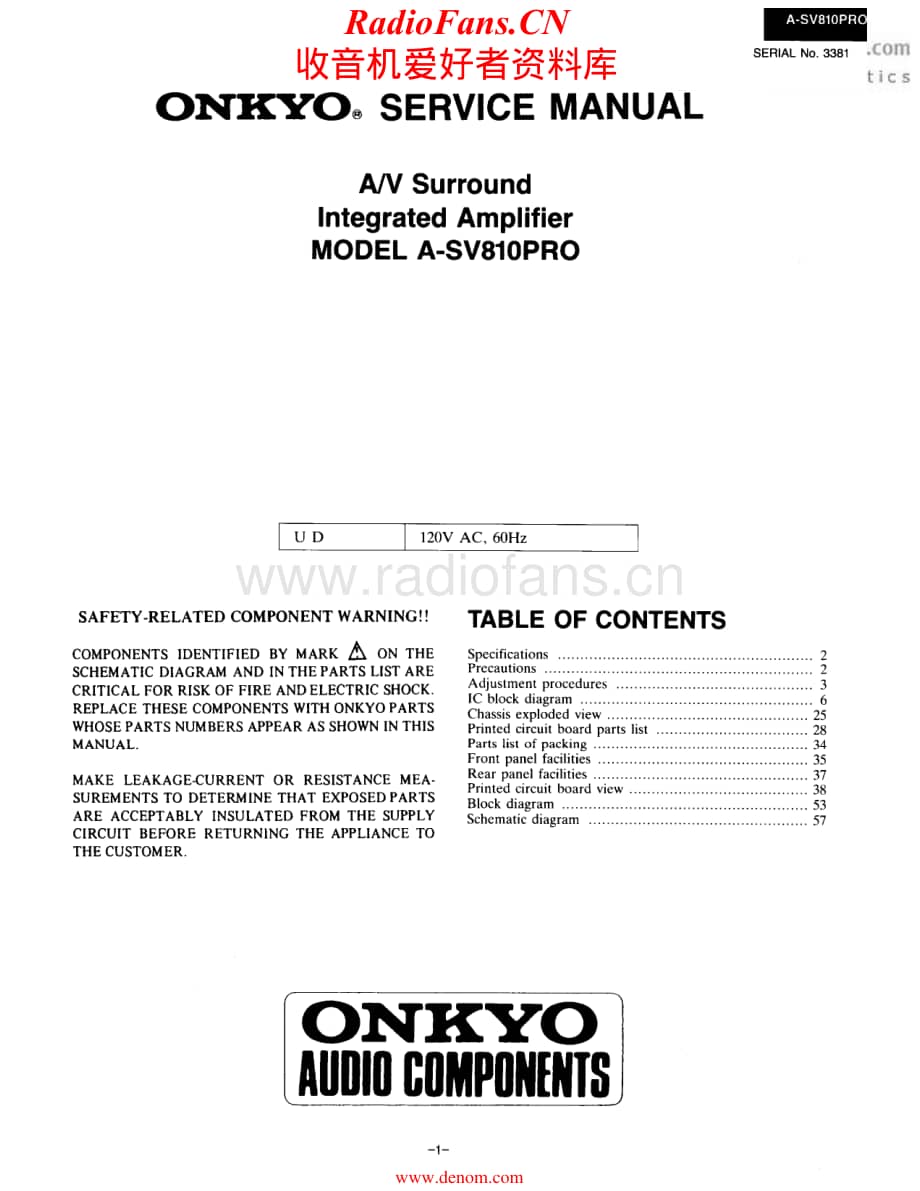 Onkyo-ASV810PRO-int-sm维修电路原理图.pdf_第1页