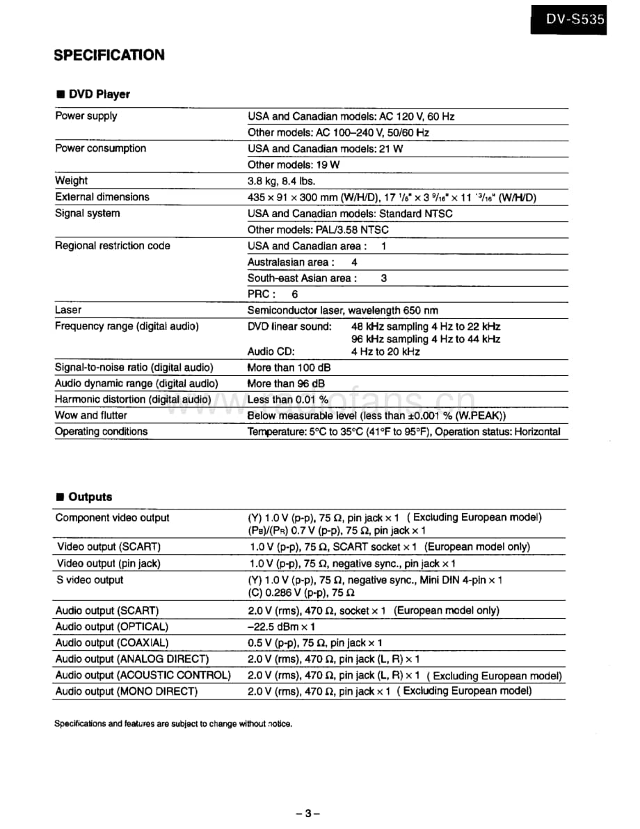 Onkyo-DVS535-cd-sm维修电路原理图.pdf_第3页