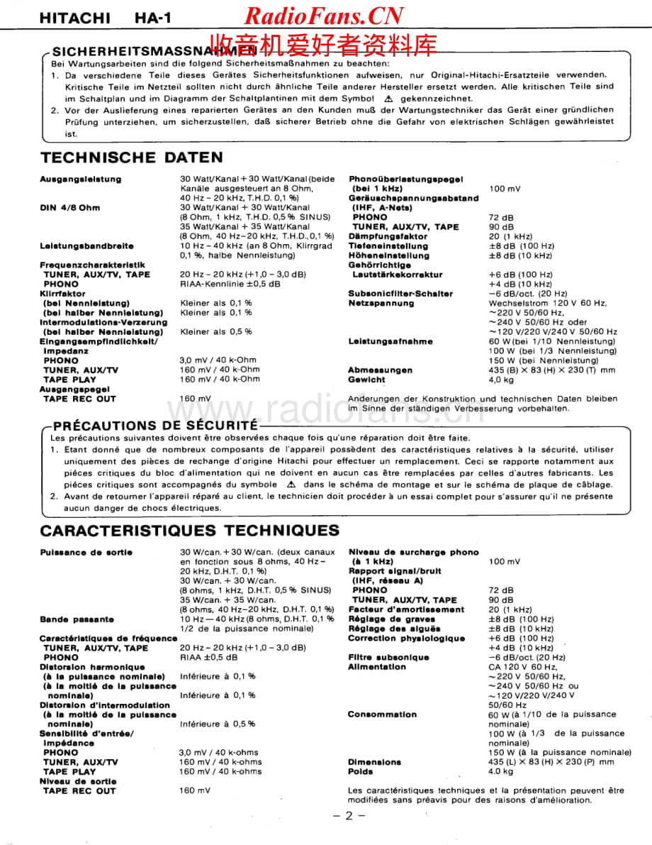 Hitachi-HA1-int-sm维修电路原理图.pdf_第2页