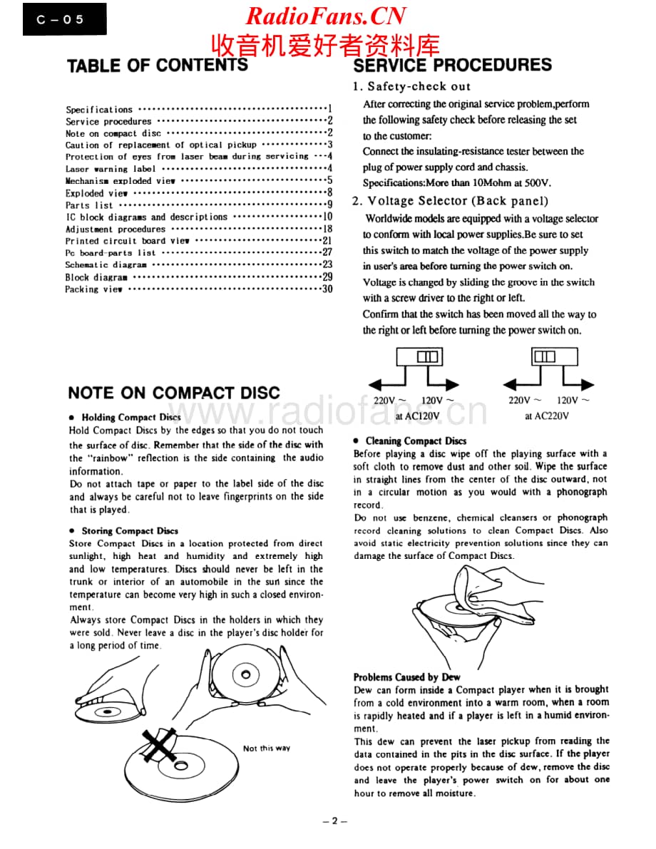 Onkyo-C05-cd-sm维修电路原理图.pdf_第2页