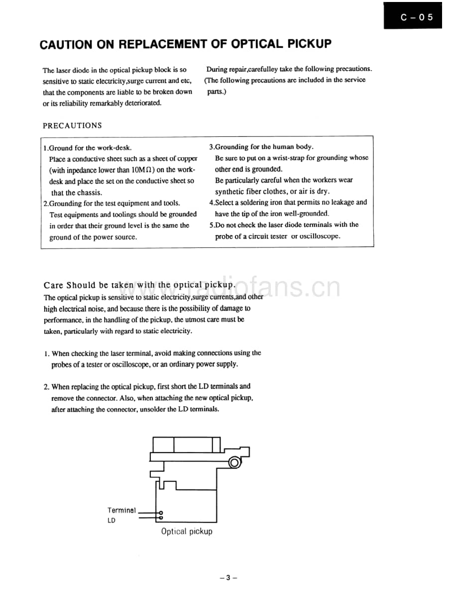 Onkyo-C05-cd-sm维修电路原理图.pdf_第3页