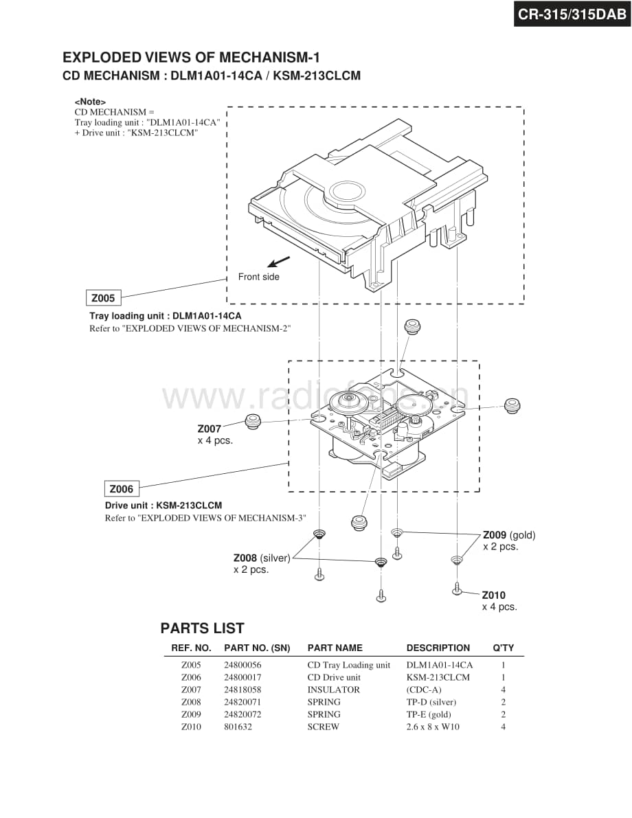 Onkyo-CR315-rec-sm维修电路原理图.pdf_第3页