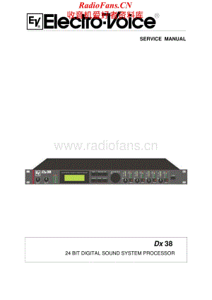 Electrovoice-Dx38-sp-sm维修电路原理图.pdf