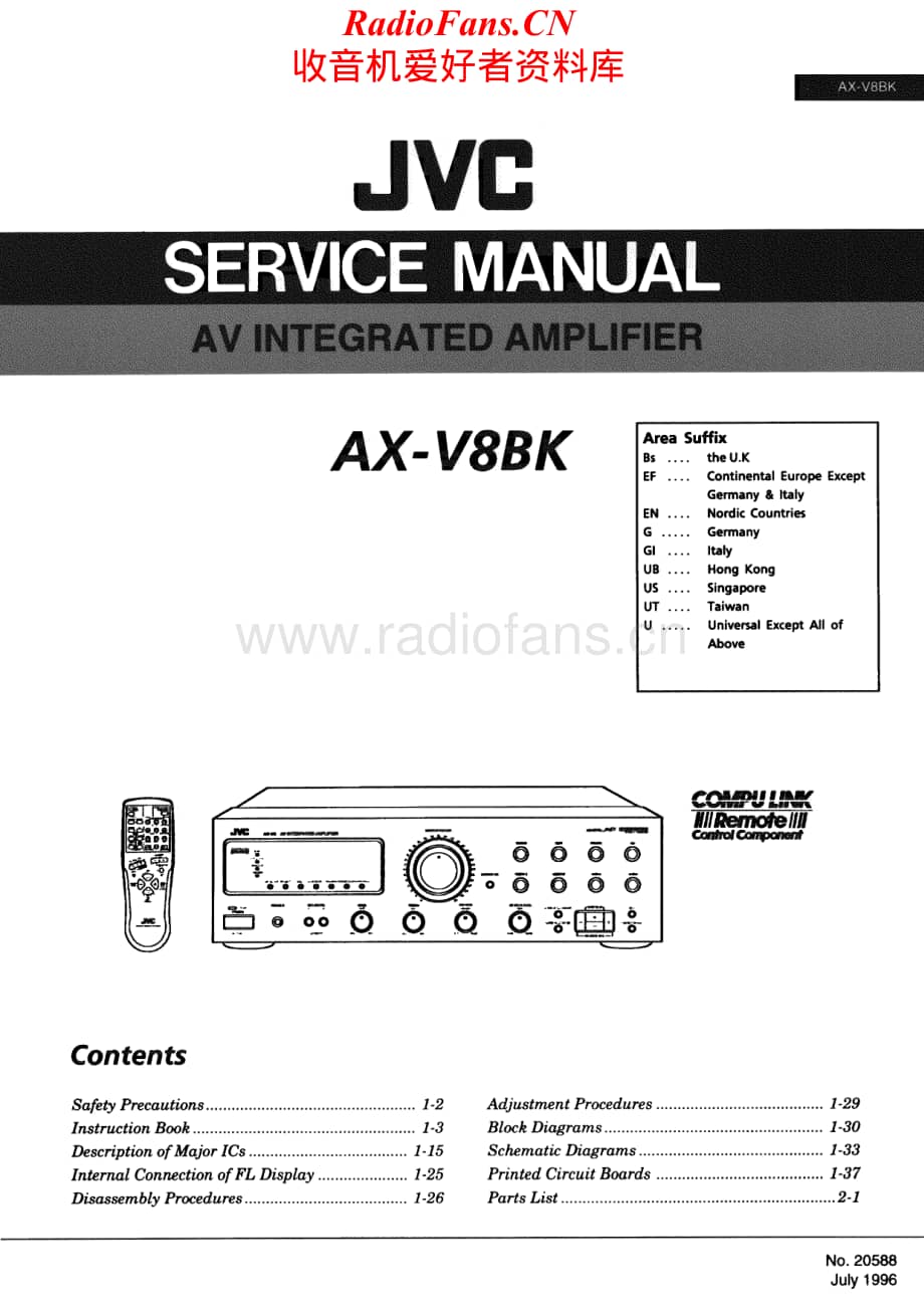 JVC-AXV8BK-int-sm维修电路原理图.pdf_第1页