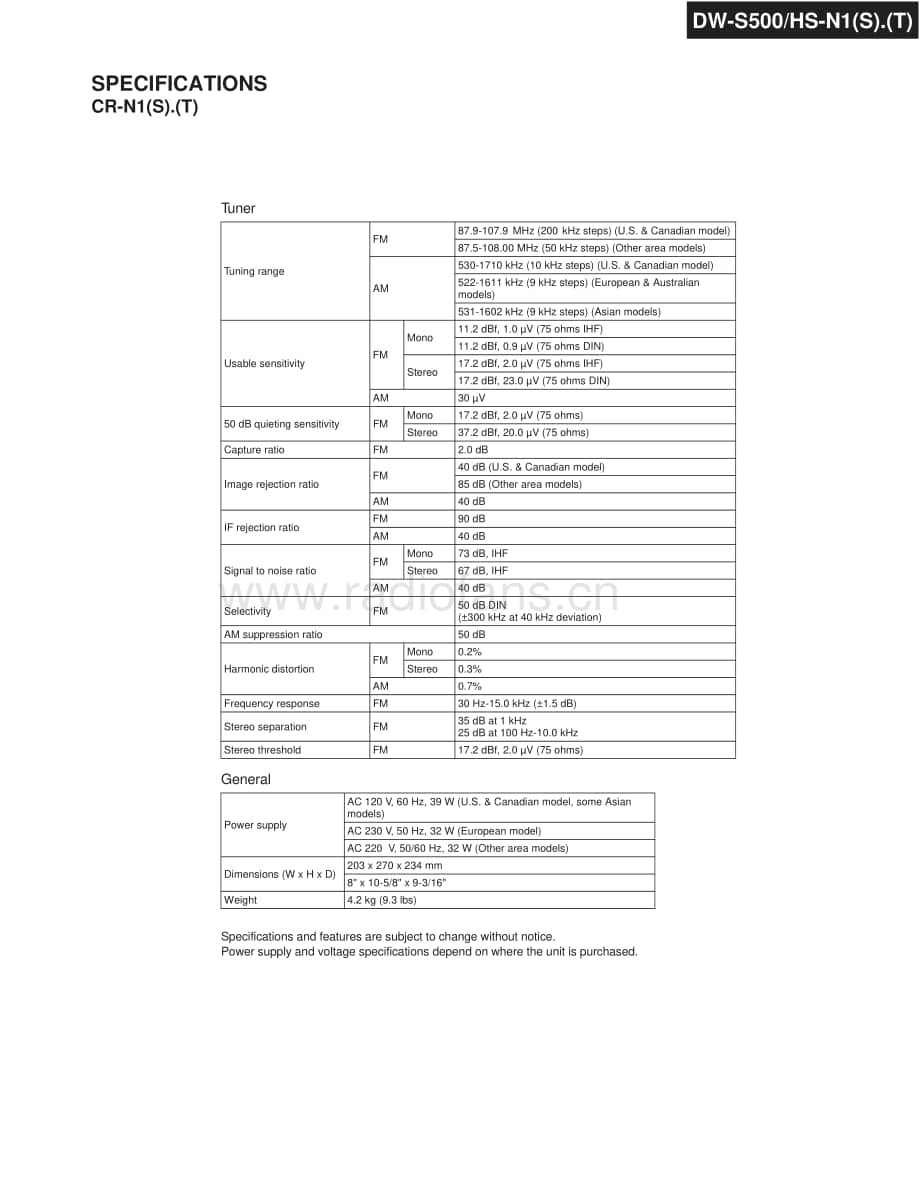 Onkyo-DWS500-mc-sm维修电路原理图.pdf_第3页