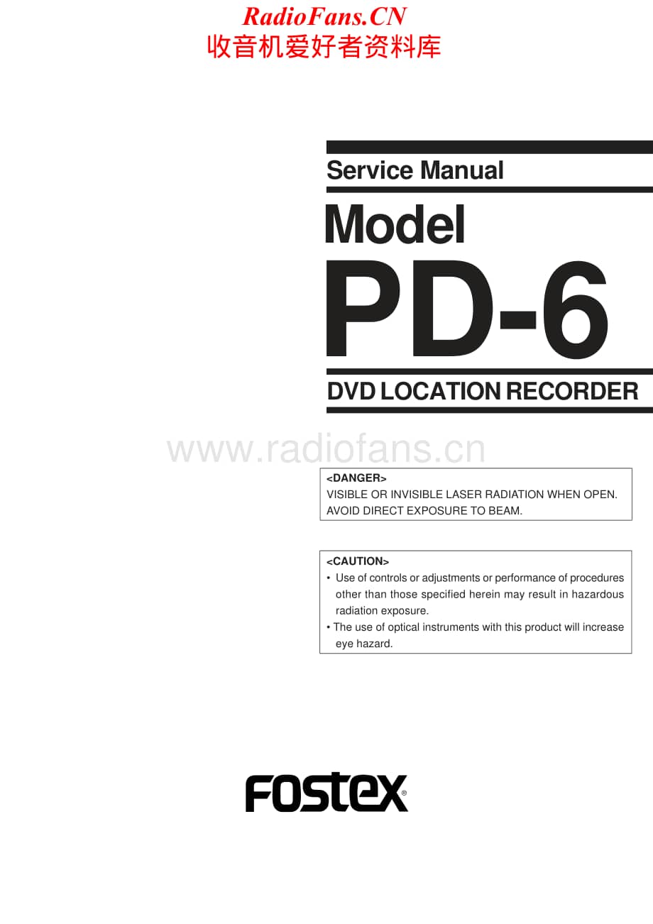 Fostex-PD6-dlr-sm维修电路原理图.pdf_第1页