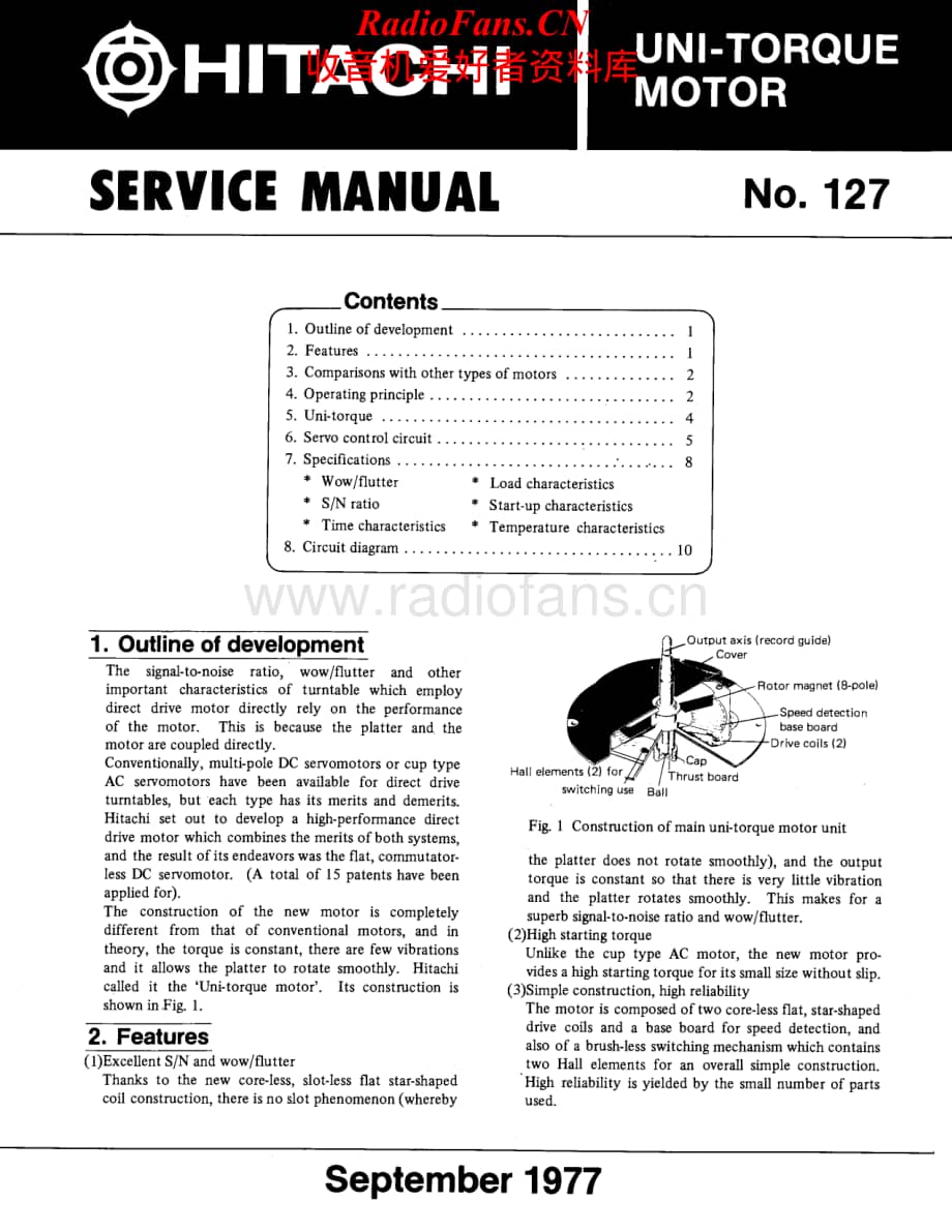 Hitachi-UniTorqueMotor-tape-sm维修电路原理图.pdf_第1页