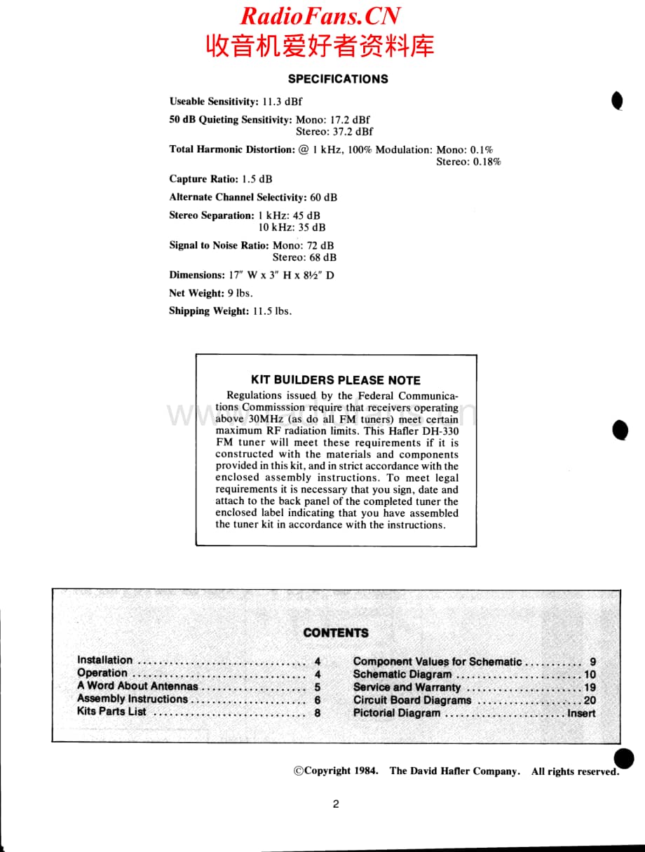 Hafler-DH330-tun-sm维修电路原理图.pdf_第2页