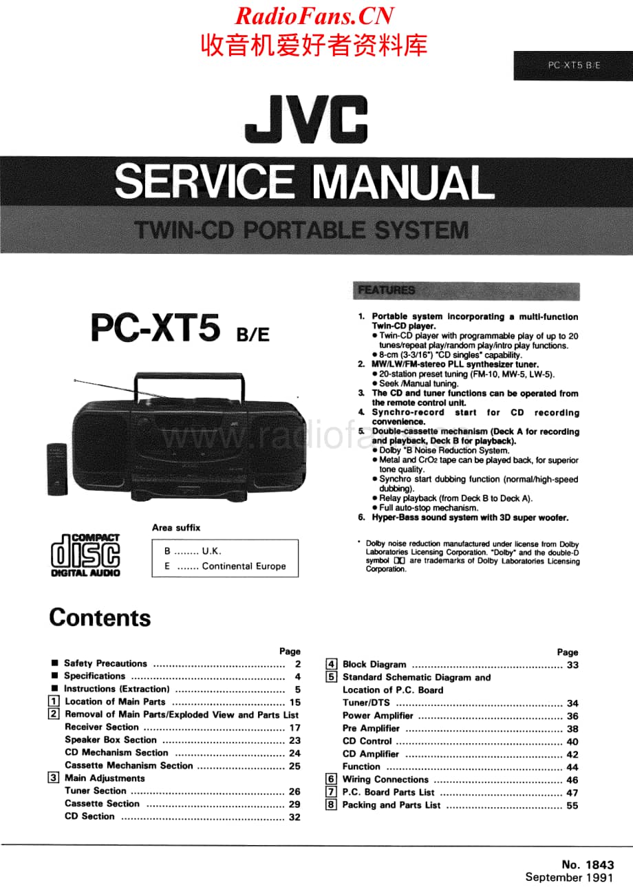 JVC-PCXT5-cs-sm维修电路原理图.pdf_第1页