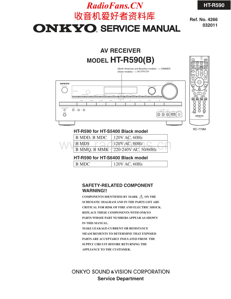 Onkyo-HTR590-avr-sm维修电路原理图.pdf_第1页