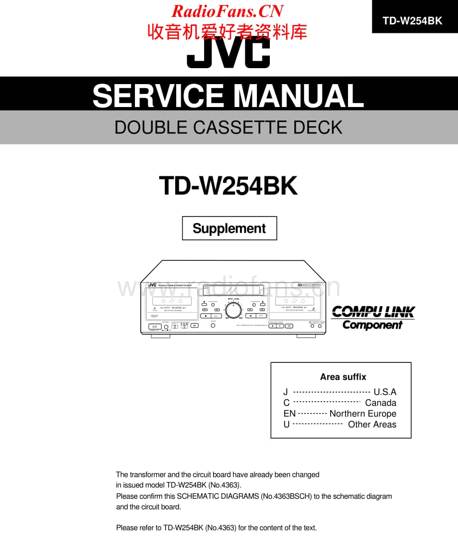 JVC-TDW254BK-tape-sm维修电路原理图.pdf_第1页