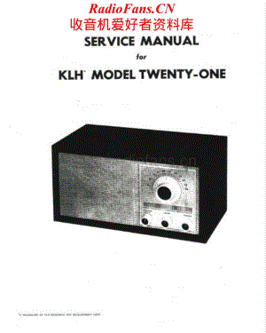 KLH-21-rec-sm维修电路原理图.pdf