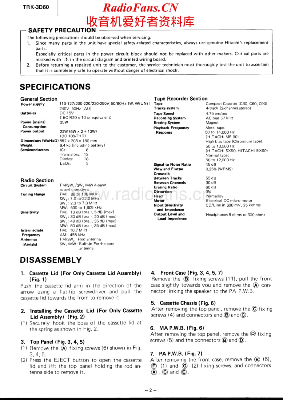 Hitachi-TRK3D60-pr-sm维修电路原理图.pdf_第2页