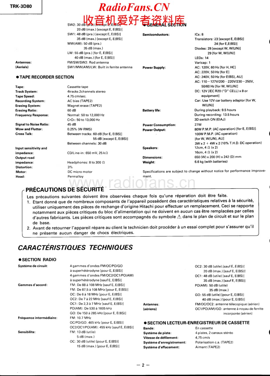 Hitachi-TRK3D80-pr-sm维修电路原理图.pdf_第2页