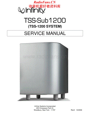 Infinity-TSS1200-ps-sm维修电路原理图.pdf