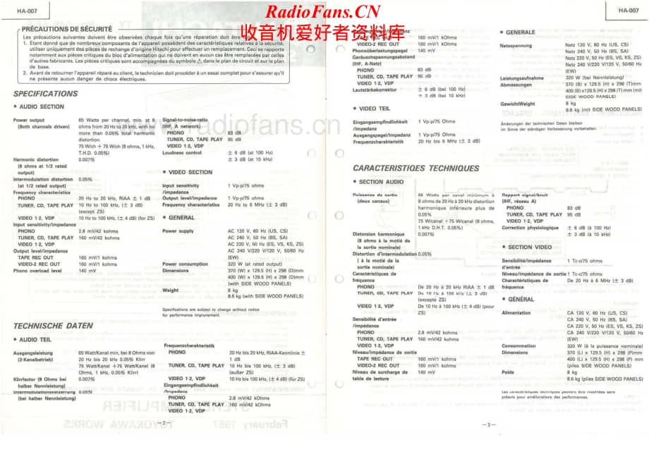 Hitachi-HA007-int-sm维修电路原理图.pdf_第2页