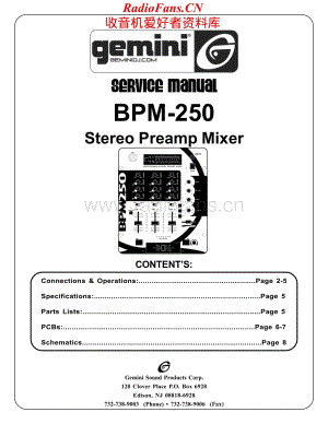 Gemini-BPM250-mix-sm维修电路原理图.pdf