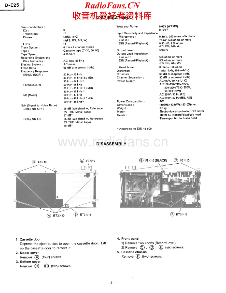 Hitachi-DE25-tape-sm维修电路原理图.pdf_第2页