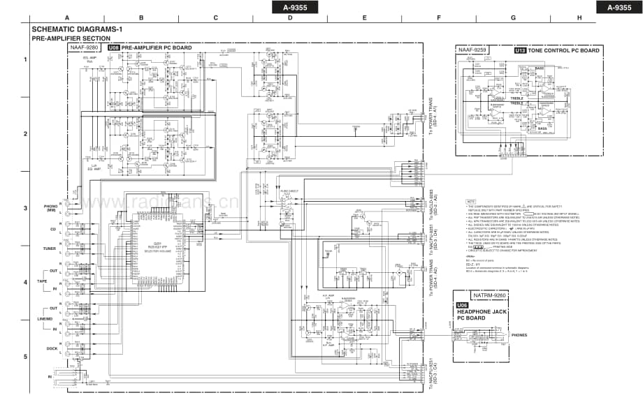 Onkyo-A9355-int-sm维修电路原理图.pdf_第3页