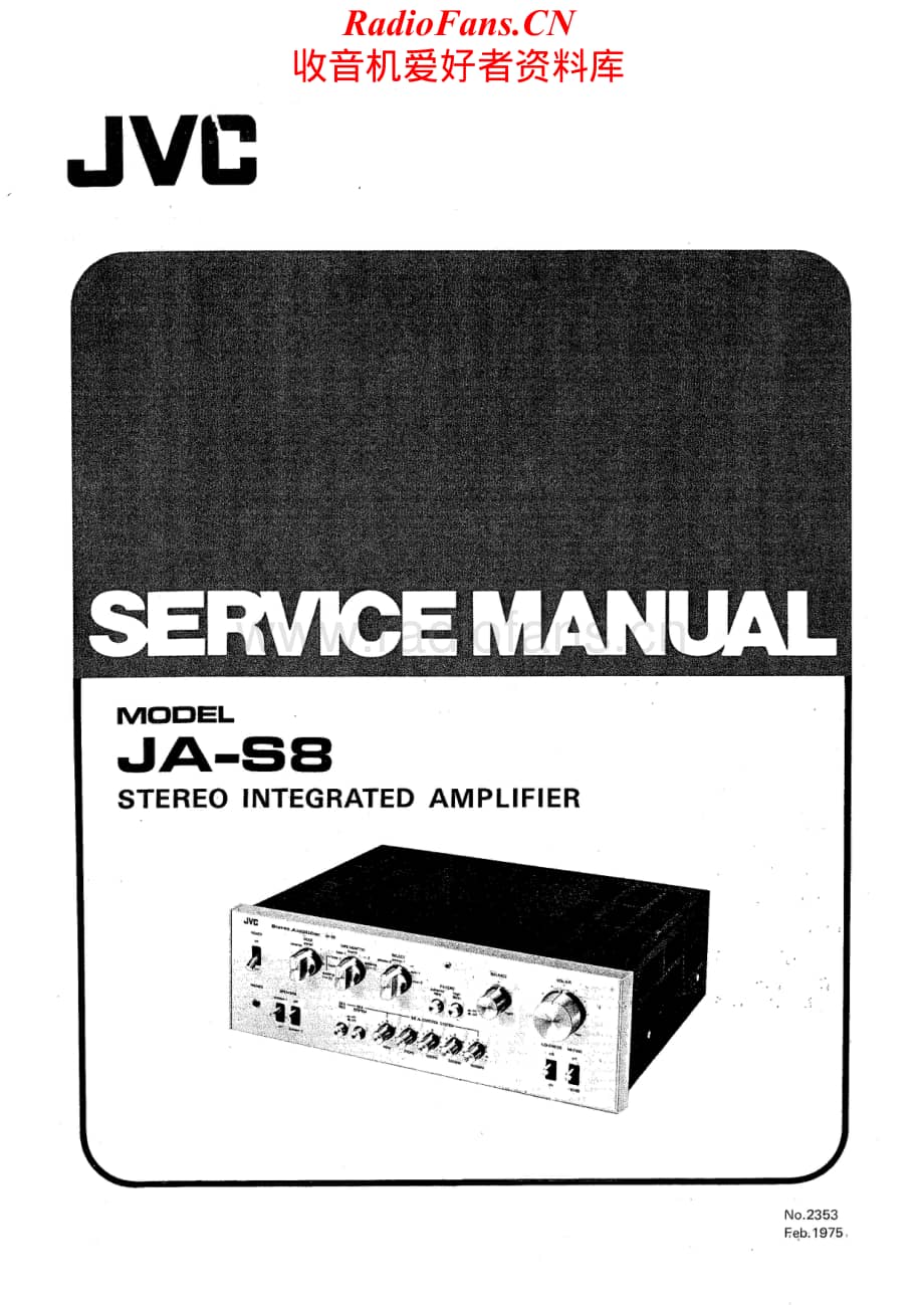 JVC-JAS8-int-sm维修电路原理图.pdf_第1页