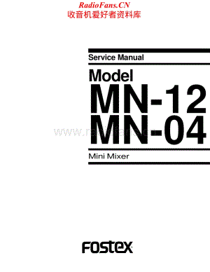 Fostex-MN12-mix-sm维修电路原理图.pdf