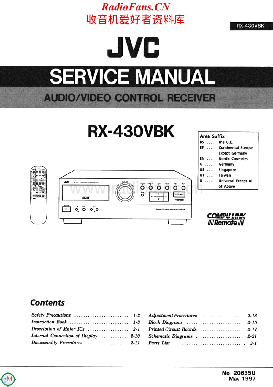 JVC-RX430VBK-rec-sm维修电路原理图.pdf_第1页