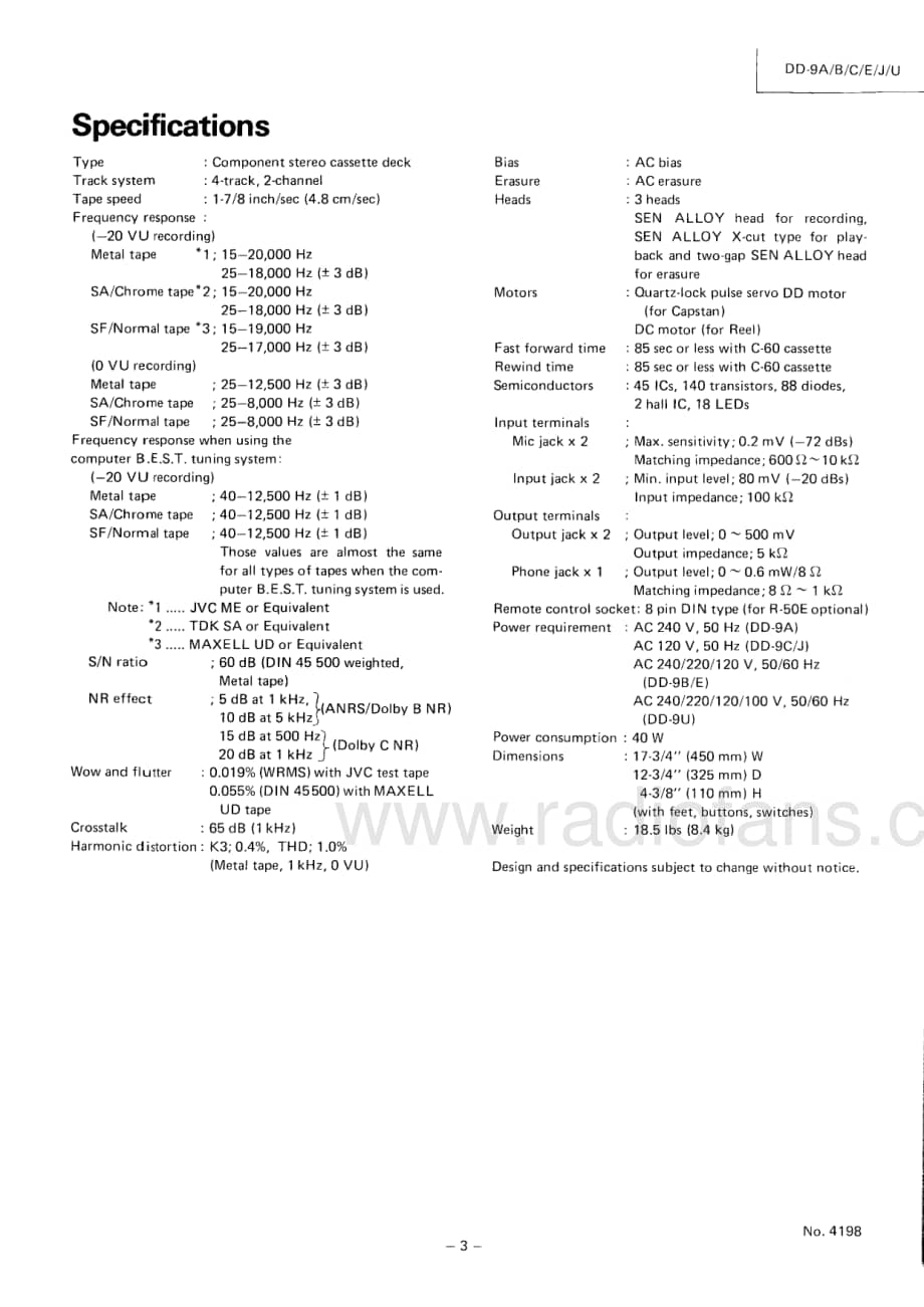 JVC-DD9-tape-sm维修电路原理图.pdf_第3页