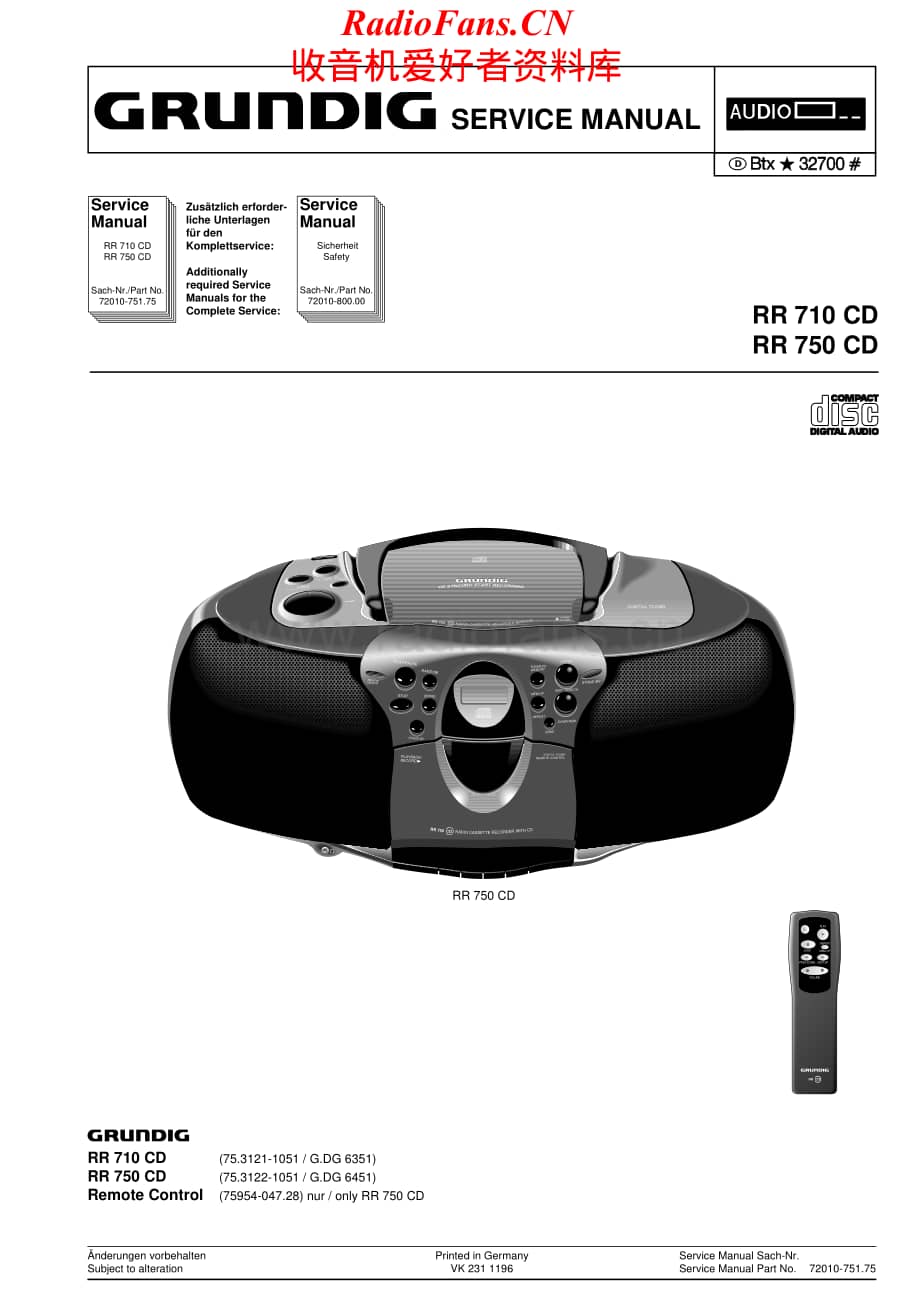 Grundig-RR750CD-tr-sm维修电路原理图.pdf_第1页