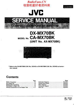 JVC-DXMX70BK-cs-sm维修电路原理图.pdf