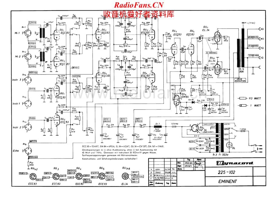 Dynacord-Eminent-pwr-sch维修电路原理图.pdf_第1页