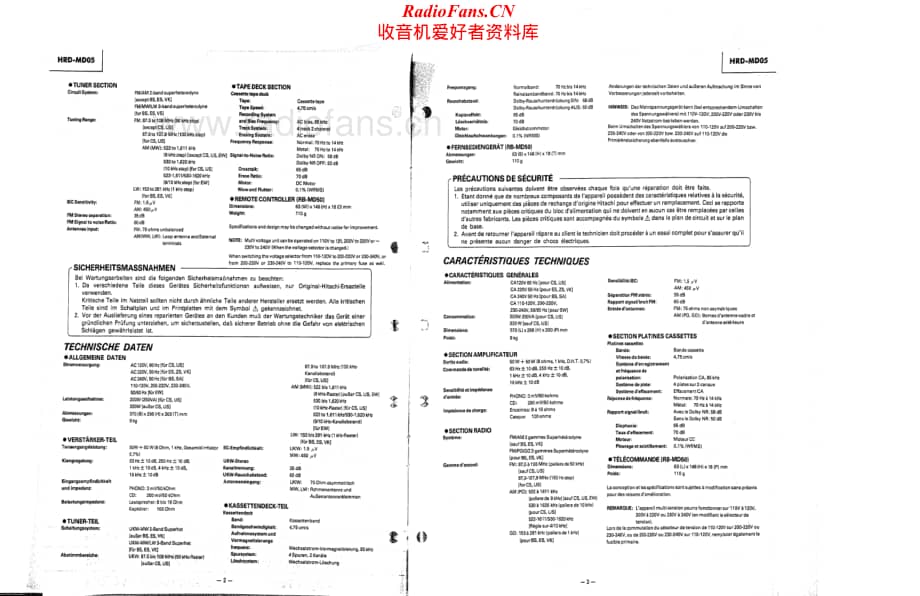 Hitachi-HRDMD05-mc-sm维修电路原理图.pdf_第2页