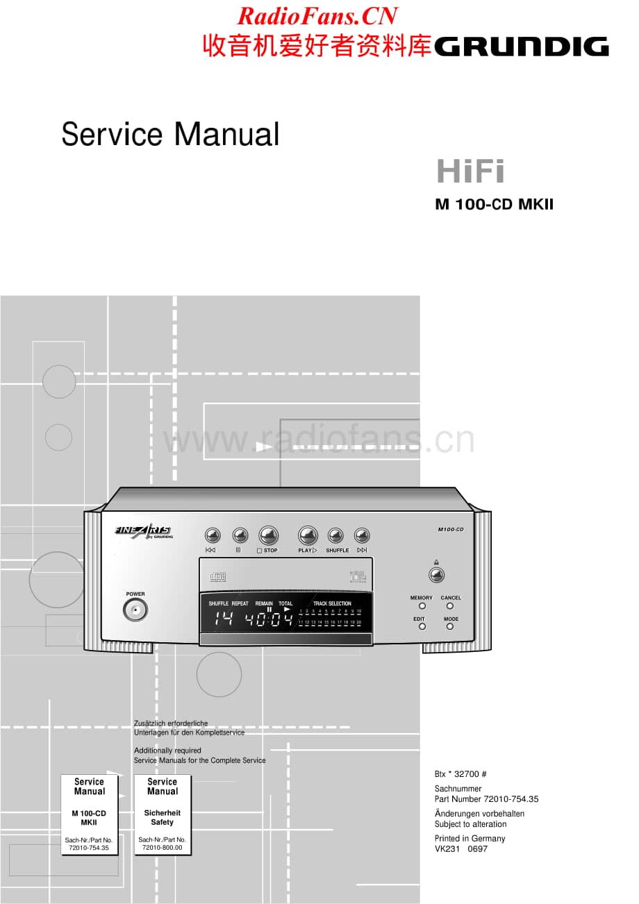 Grundig-M100CDMK2-cd-sm1维修电路原理图.pdf_第1页