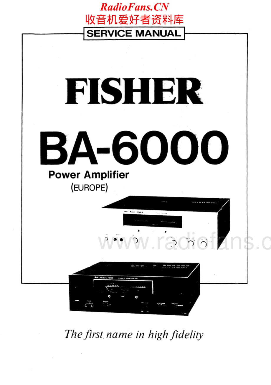 Fisher-BA6000-pwr-sm维修电路原理图.pdf_第1页