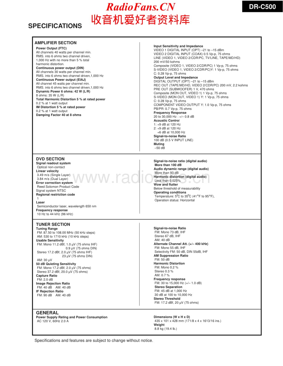 Onkyo-DRC500-rec-sm维修电路原理图.pdf_第2页