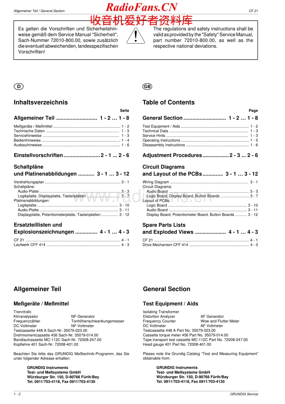 Grundig-CF21-tape-sm维修电路原理图.pdf_第2页